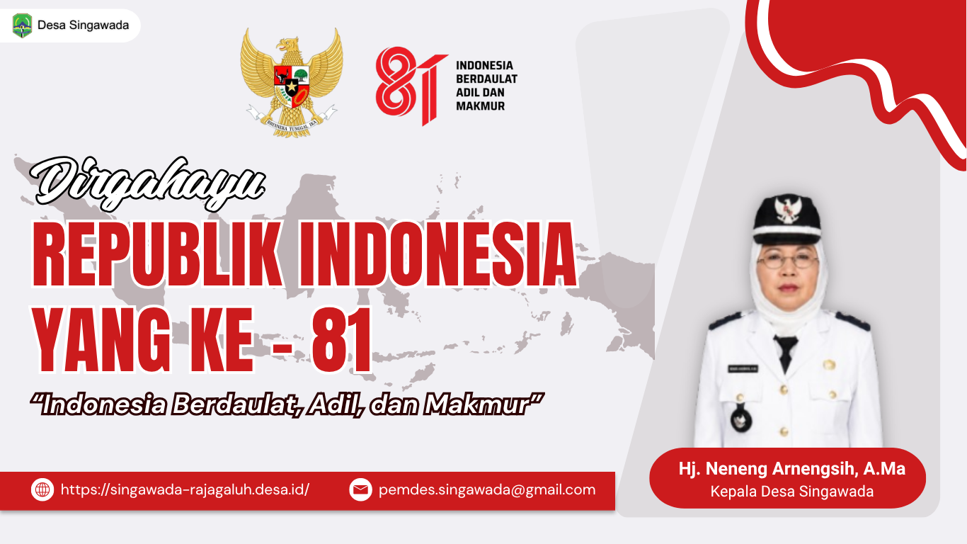 HUT RI Ke-81 Indonesia Merdeka 17 Agustus 2026 "Indonesia Berdaulat, Adil, dan Makmur”