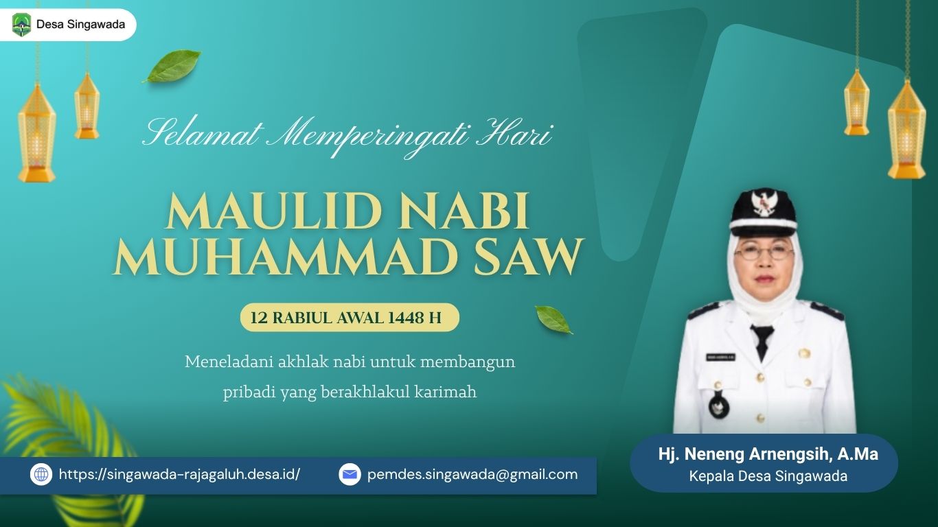 Pemdes Singawada Peringati Maulid Nabi Muhammad SAW 1448 H di Masjid Nurul Falah